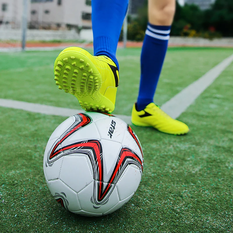 football shoes and ball