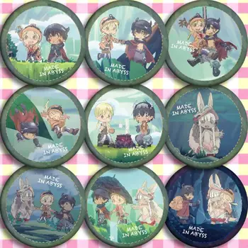 

10pcs/1lot Anime Made in Abyss Figure 4985 Badges Round Brooch Pin Gifts Kids Toy