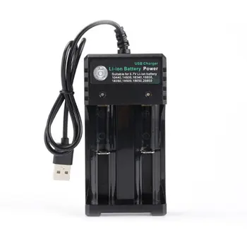 

Battery Charger For 3.7V 18650 14500 16340 26650 Batteries 2 Ports Battery Charger With USB Plug Power Tool Accessories