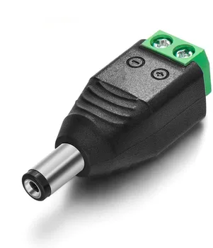 

12V DC Power Connector, Power Jack Adapter for Led Strip CCTV Security Camera Cable Wire Ends Plug Barrel Adapter 1pcs