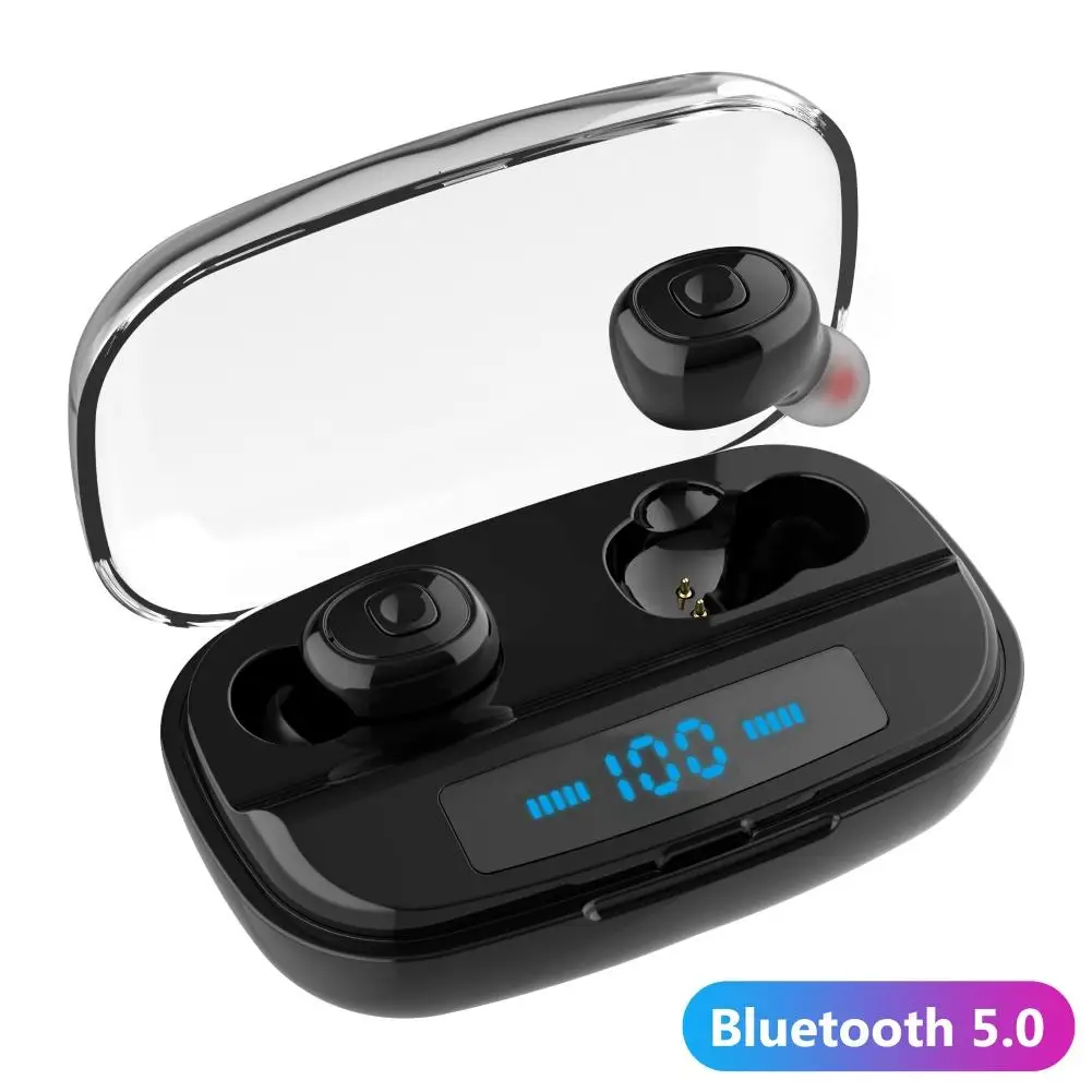

XI10S TWS 5.0 Bluetooth Earphone Wireless sports in-ear Bluetooth headset with Digital Charge Box / No with Digital Charge Box