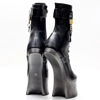 JIALUOWEI 7inch High Heel New Fancy Ponyplay bootfetish Ankle Platform Boots In Stock Fast Shipping Size36-46 - Image 6