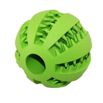 

Chew Pet Feeding Teeth Cleaning Indoor Outdoor Playing Massage Rubber Bite Resistant Watermelon Pattern Training Dog Ball Toy