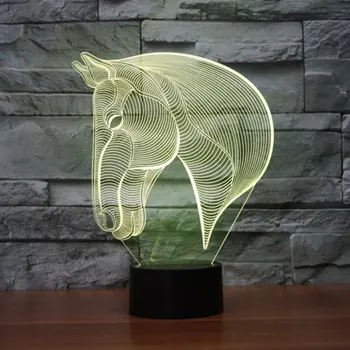 

Visual Illusion LED Lamp Creative 3D Night Light 7 Color Changing Touch Table Lamp Kids Lava Lamp For Home Decorative Light