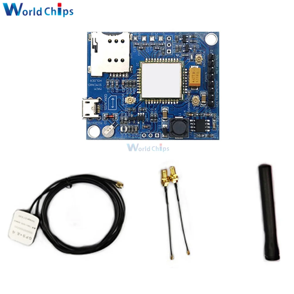 Модуль MICRO USB SIM868 GSM/GPRS/Bluetooth/GPS с поддержкой микрофона и антенной для Raspberry Pi Arduino |
