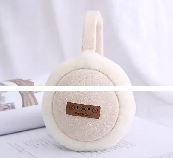 Explosion Fashion Lovely Wireless Bluetooth Headset Pure Cotton Headphones Music Warm Plush Earmuff Classic Trend Design