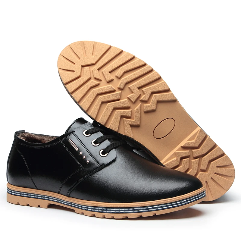 Cheap Men Casual Fur Shoes Genuine Leather Slip On Luxury Mens Vintage Shoes Velvet Loafers Black Brown Business Designer Shoes