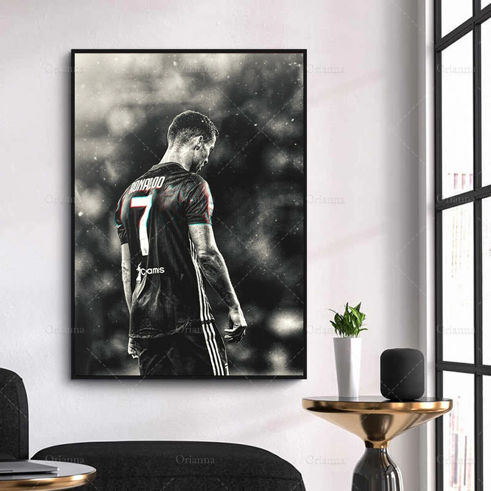 

Football Sport Star Cristiano Ronaldo Retro Poster Prints Player Canvas Painting Room Wall Art Picture Home Decoration Cuadros