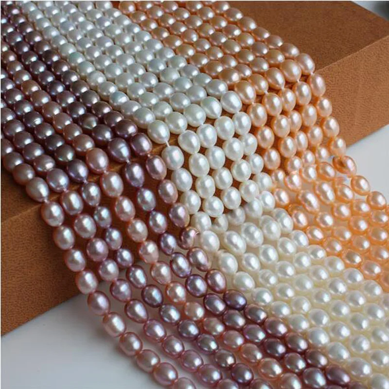 

exquisite handmade natural south sea pink pearl necklace 45 Inch white fish shape jj