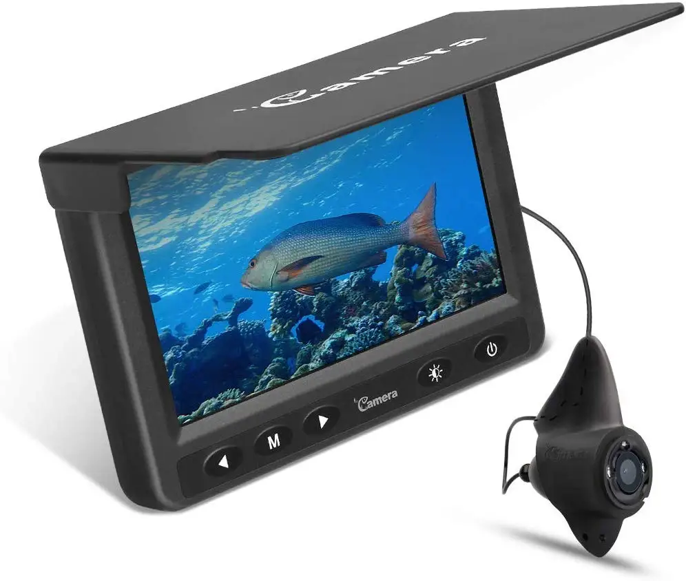 

4.3" Underwater Fishing Camera Portable Fish Finder Cam HD 1000 TVL Infrared LED Waterproof Camera for Ice Lake Sea Boat Kayak