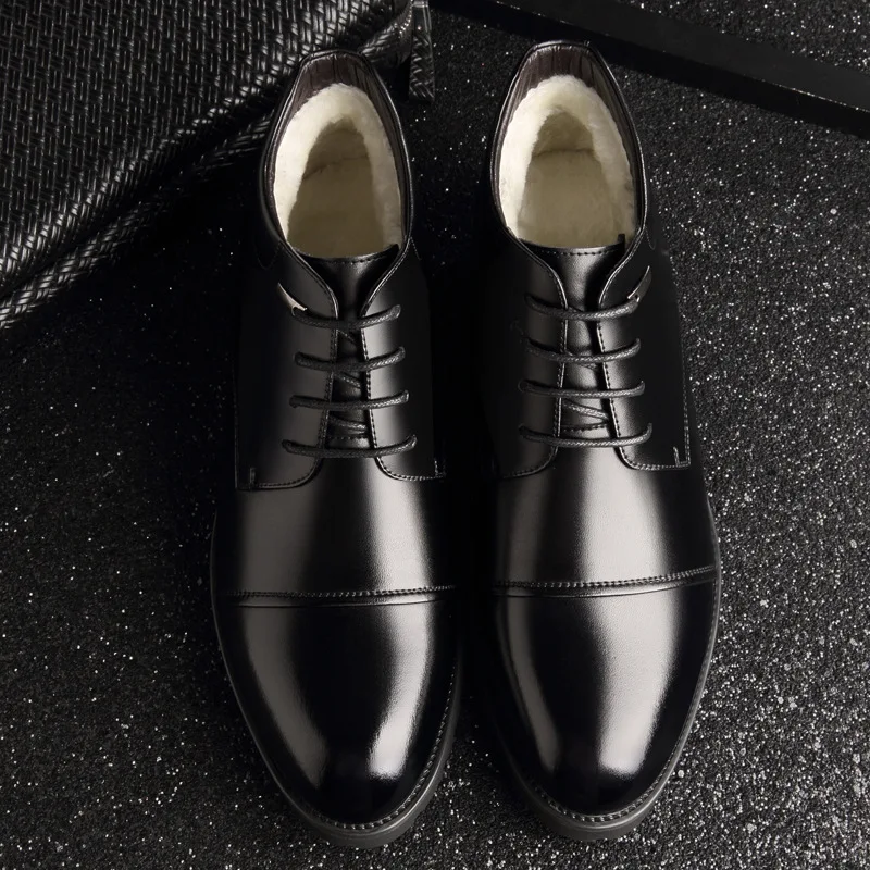 New Handmade Men Genuine Leather Winter Boots High Quality Snow Men Boots Ankle Boots For Men Business Dress Shoes Men 369 New Handmade Men Genuine Leather Winter Boots High Quality Snow Men Boots Ankle Boots For Men Business Dress Shoes Men 369