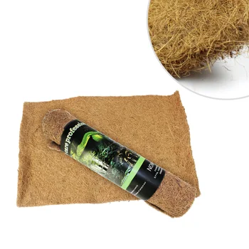 

1pc Coconut Fiber Mat Natural Safe No Deformation 100x40cm Nontoxic Pet Bed Mat Substrate Bricks for Tortoise Lizard Turtle