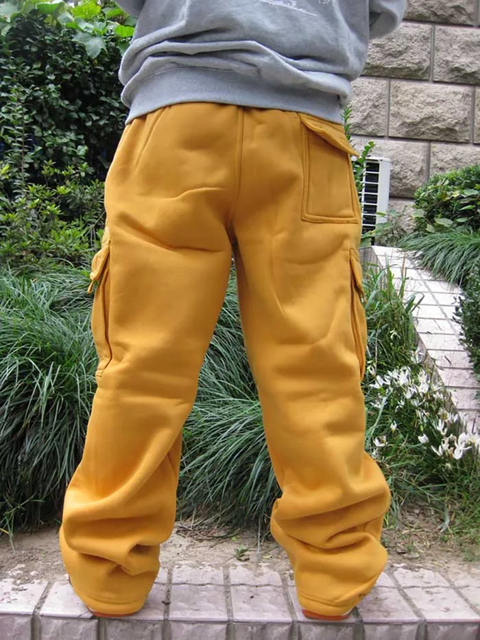 Брюки для бега в стиле хип-хоп размера плюс, спортивные штаны для мужчин и женщин, уличная одежда с большим карманом, брюки-карго, повседневные Прямые Свободные мешковатые брюки