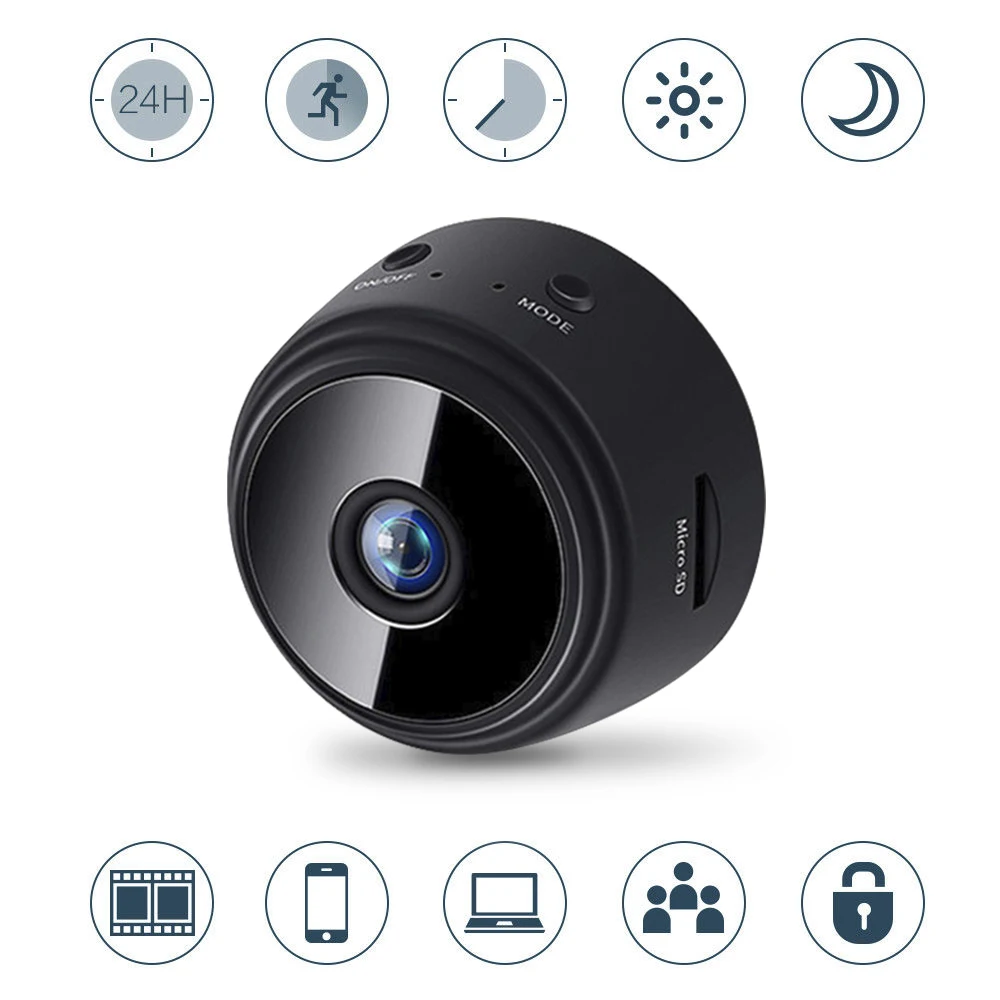 Мини wifi камера HD 1080P микро видеокамера широкоугольный объектив инфракрасное ночное видение сеть умный мониторинг Домашняя безопасность