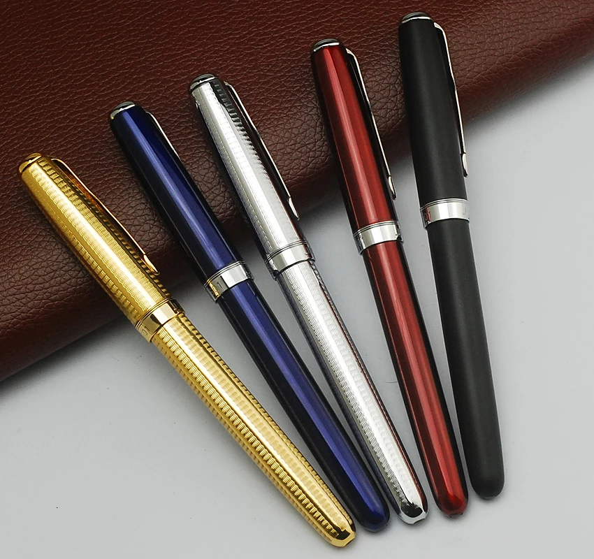 

Lot of 5 Jinhao 601 Metal Roller Ball Pen Refillable Professional Office Stationery School Writing Tool