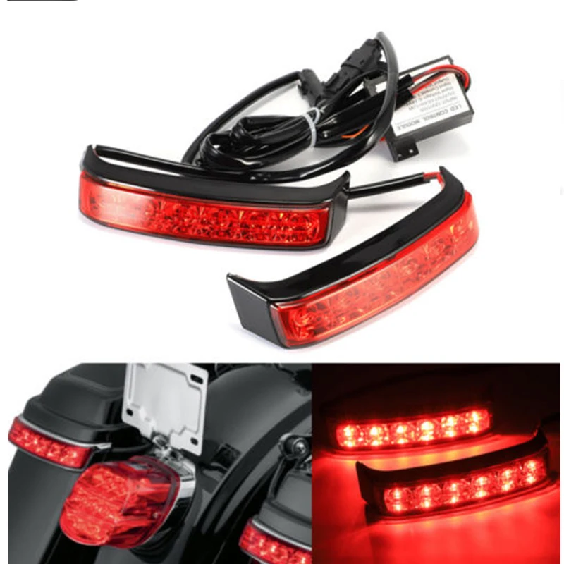 

Saddle Bag Luggage Tail Turn Signal Light Running Lamp For Gliding Double-Light Gliding Refitting Rear Box Lamp