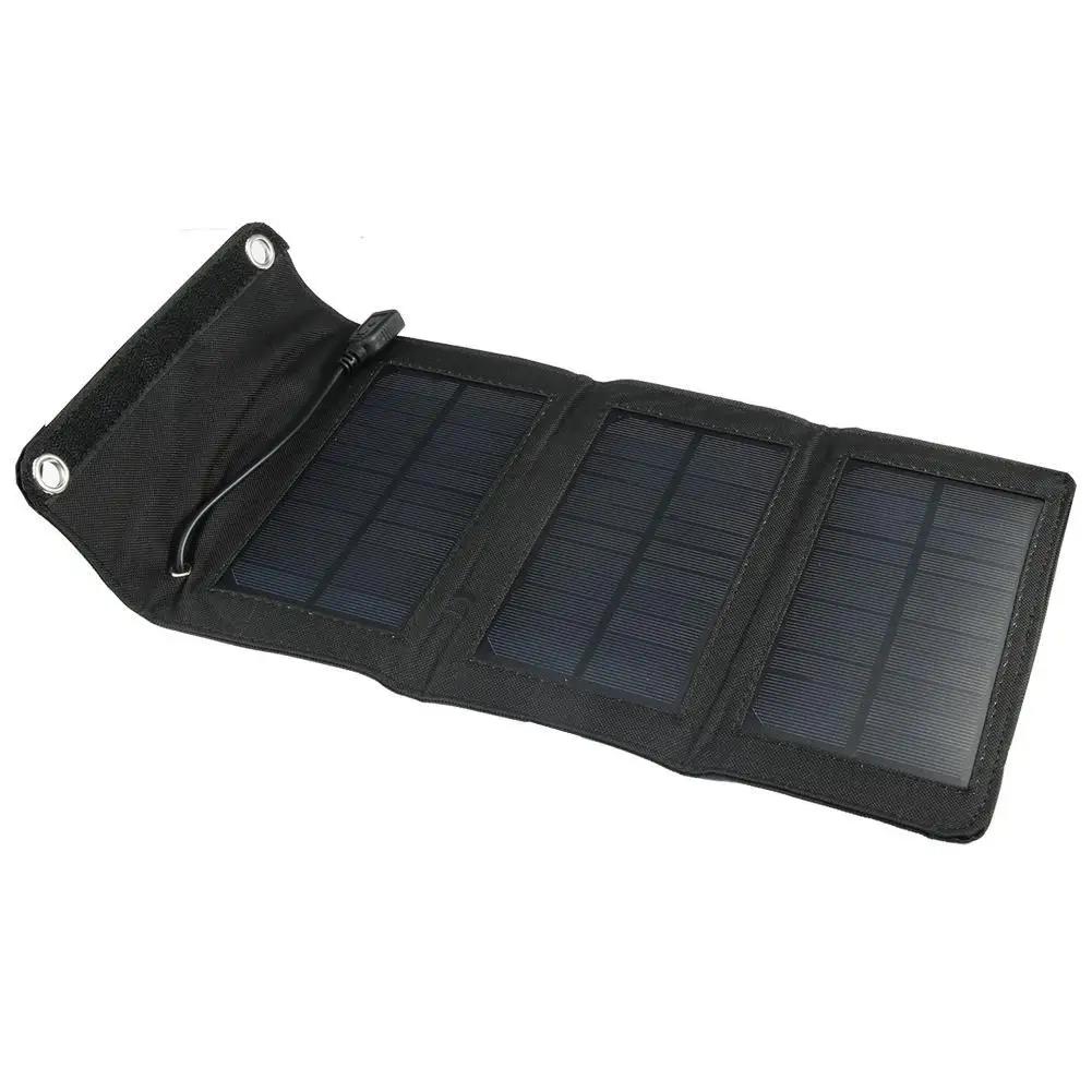 

5W Foldable Solar Panel Battery Charger USB Power Bank For Phone Portable
