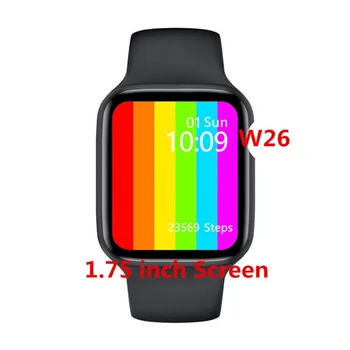 

Smart Watch 2020 Smartwatch IWO W26 44mm Watch 6 Bluetooth Call Heart Rate Monitor IP68 Waterproof Temperature VS IWO 13 IWO 12