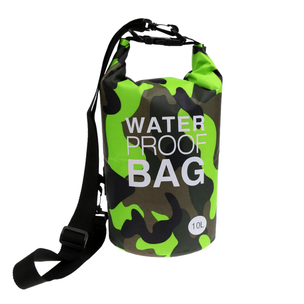 500DPVC 10L Camo Waterproof Dry Bag Sack for Kayaking Camping Rafting Waterproof Dry Bag Dry Bag for Kayaking