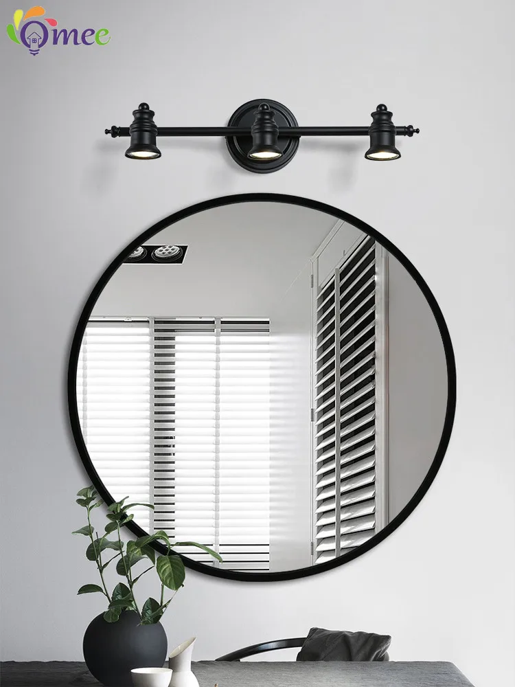 (Bulbs For Free) American Led Wall Lamps Bathroom Mirror Light AC90-265V Wall Sconces Indoor Home Lighting Fixture Vanity Lights