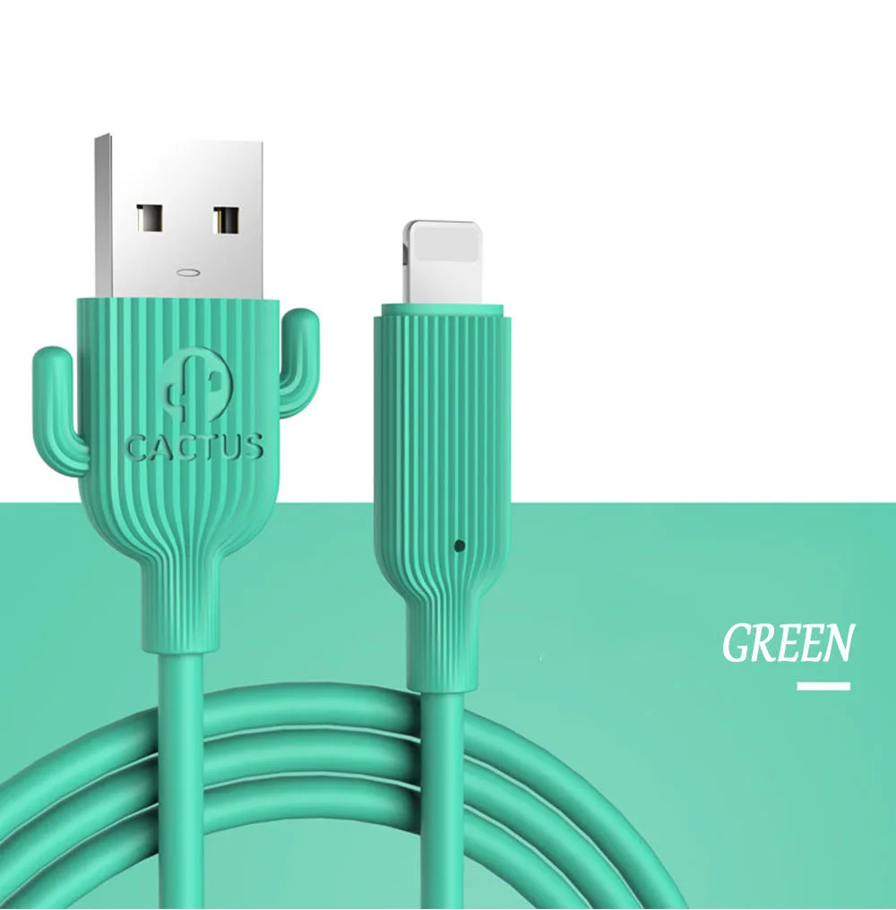 2.1A кабель для быстрой зарядки для usb-кабеля для быстрой зарядки iOS линии передачи данных - Цвет: Green