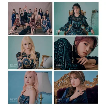 

14 Pcs/set IZONE New Album BLOOM*IZ Card Sticker Card Set Photo PVC Crystal Card For Bus Student Card