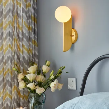 

loft bathroom light crystal corridor living room bedside luminaria de parede espelho
