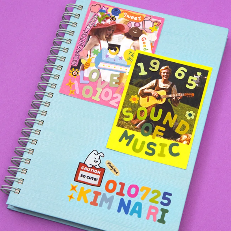 

Korean Colorful Alphanumeric Sticker DIY Scrapbooking Photo Hand Book Learning Stationery Decoration Stickers