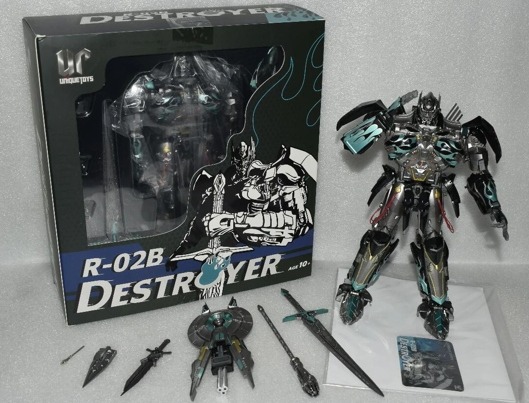 Новая трансформационная игрушка уникальные игрушки UT R-02B черный Челленджер MP рыцарь OP фигурка