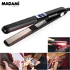 Hair Straightener Infrared and Ultrasonic Profession Cold Hair Care Iron Treatment for Frizzy Dry Recovers Damage Flat Irons 2