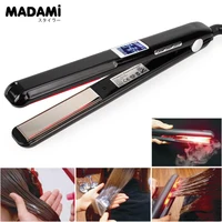 Hair Straightener Infrared and Ultrasonic Profession Cold Hair Care Iron Treatment for Frizzy Dry Recovers Damage Flat Irons 2