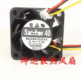 Охлаждающий вентилятор для сервера Sanyo Denki 9GV0412J314 DC 12V 0.60A 40x40x28mm 3-проводной |