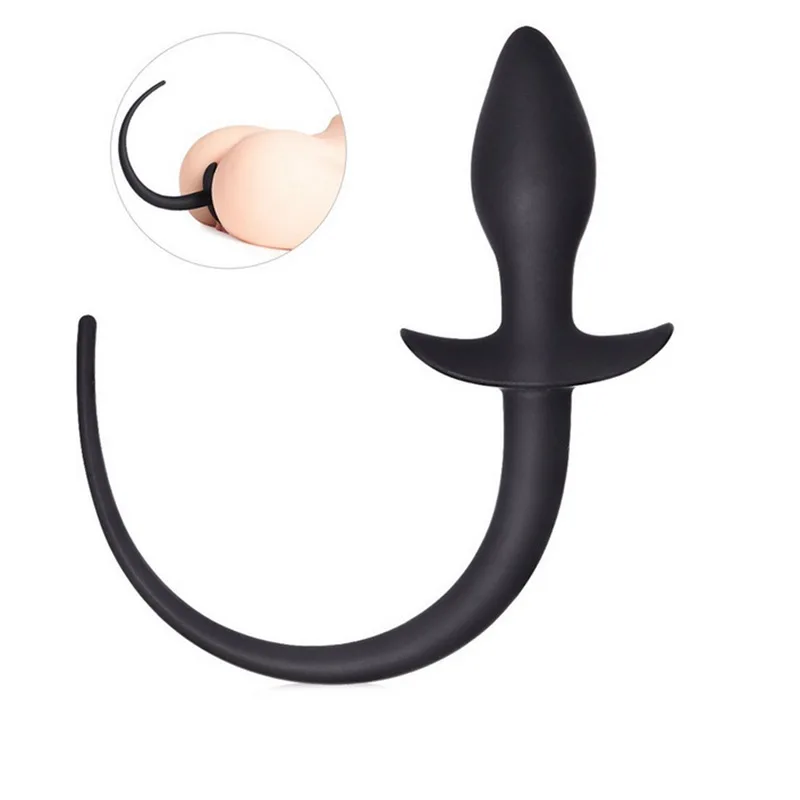 Silicone Dog Tail Anal Toys G-spot Stimulator Butt Plug Slave Expander Women Men Gay Sex Game BDSM Erotic Products | Красота и