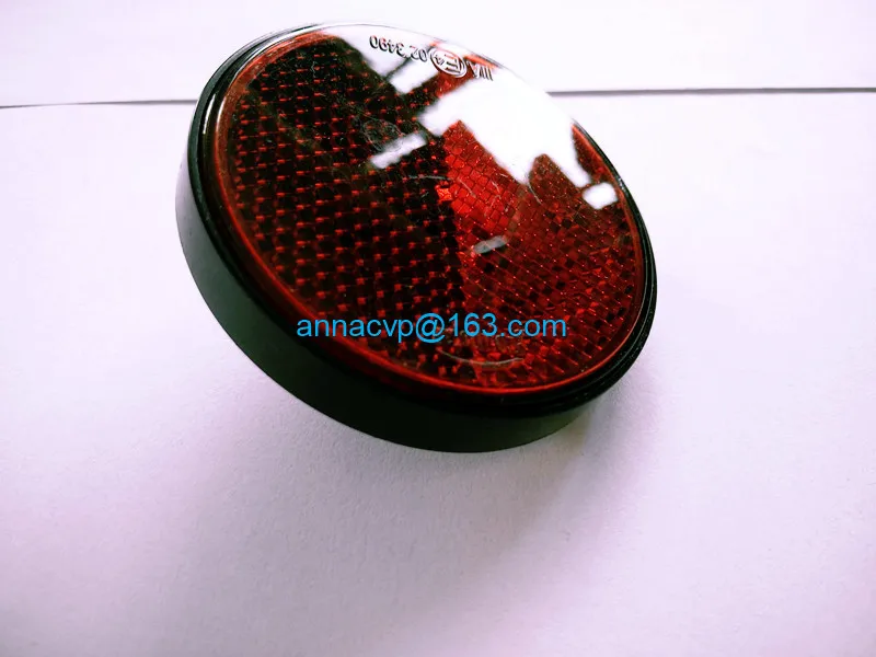 trailer round reflector light lamp trailer parts red (6)