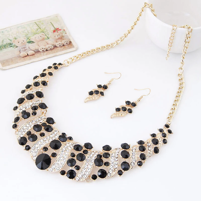 رومانسية 6 قطعة/المجموعة مجوهرات الزفاف مجموعة لام...