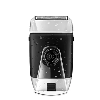 

2-In-1 Electric Shaver Abs + Stainless Steel Oiler Whitening Finisher Shaving Head Hair Clipper Razor 1 Set