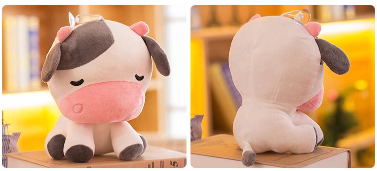Мультфильм Мягкие Животные корова плюшевые игрушки Kawaii Детские крупного рогатого скота кукла украшение для дома, мягкие игрушки для малышей, детей подарок на день рождения для девушки