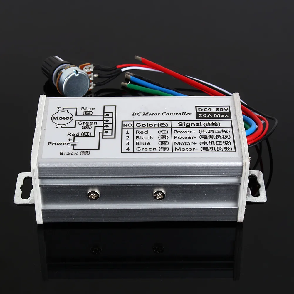 Hot-Sale-9V-12V-24V-48V-60V-20A-Motor-Speed-Controller-Regulator-Driver ...