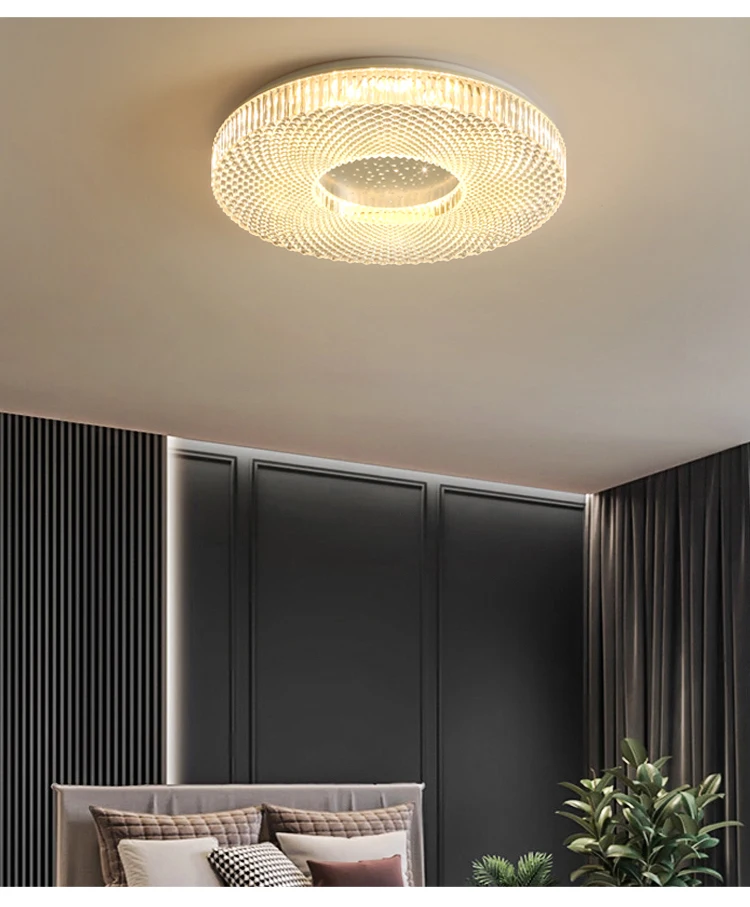 dining room chandeliers Modern Acrylic Round Chandelier Lights For Living Room Bedroom Dining Room Home Ceiling Deco Lighting Luminaria Indoor LED Lamps mini chandelier