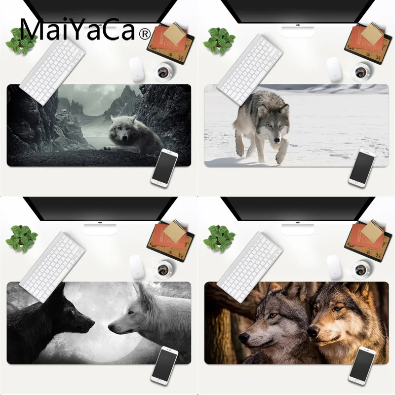 

Arrivals Wolves Gaming Mouse Pad Locking Edge Non-slip Mouse Pad Gaming Mouse Mat xl xxl 800x300mm for Gamer Free Shipping