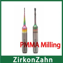 ZirkonZahn M1 PMMA фрезеровочный Бур без липкого длительного обслуживания доступный размер 1,0 мм, 2,0 мм