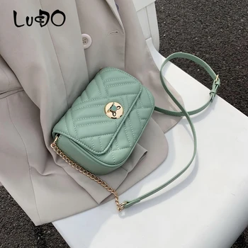 

2020 Summer small women's bag Classic Fashion chains plaid Shoulder Messenger Bag High Quality Leather Luxury Handbags Designer