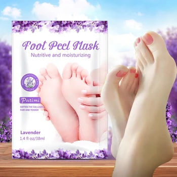 

Putimi 4Pack=8Pcs Moisture Whitening Foot Mask Remove Dead Skin Heel Exfoliating Feet Mask for Legs Socks for Pedicure Feet Care