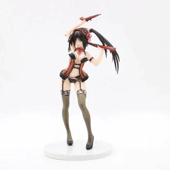 

25cm Date A Live Kurumi Tokisaki Gun Sexy Beauty Pajamas Figure Japan Anime Pvc Girl Figurine Adult Colection Sexy Beauty Figure