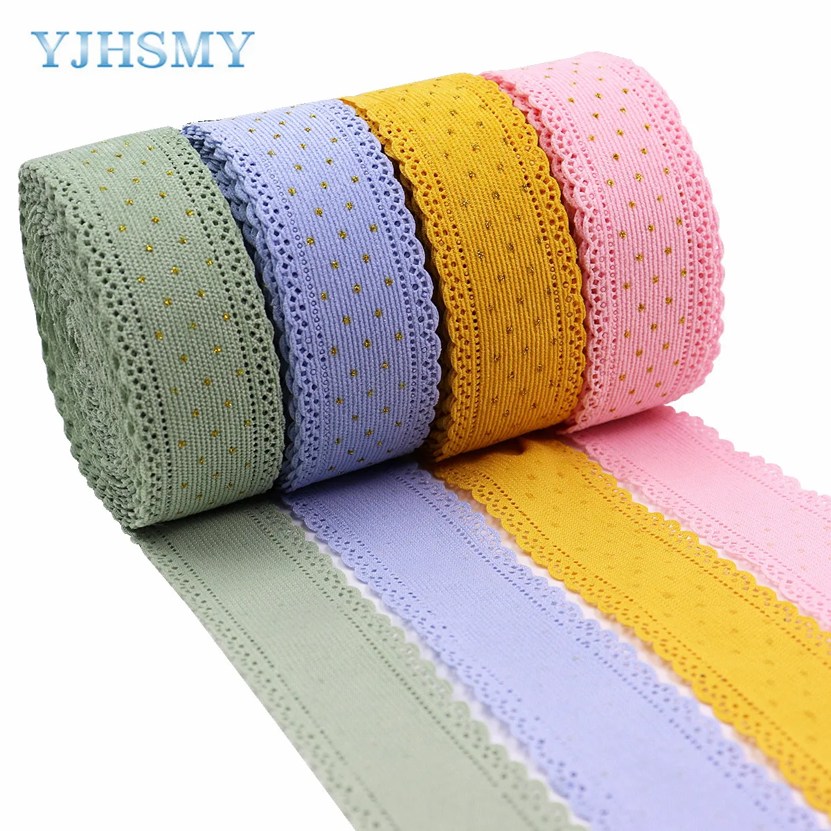 5 Yards Corduroy Lace Ribbon Gold Dots Ribbons 1-1/2'' for Sewing Crafts Hair Bow Clip Making Gift Wrapping Accessories Wedding Ribbon Decoration Ribbon Supplies Wrapping Ribbon Sewing Ribbon Lace Trim Ribbon