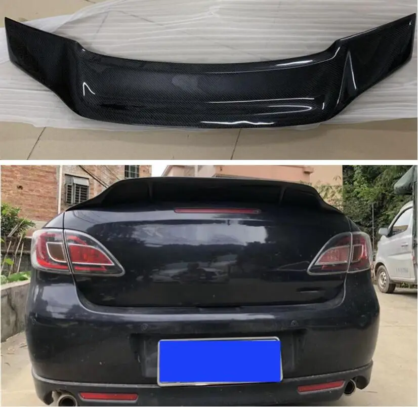 High Quality Carbon Fiber Abs Rear Wing Trunk Lip Spoiler For Mazda 6 M6 09 10 11 12 13 Year R Style Spoilers Wings Aliexpress
