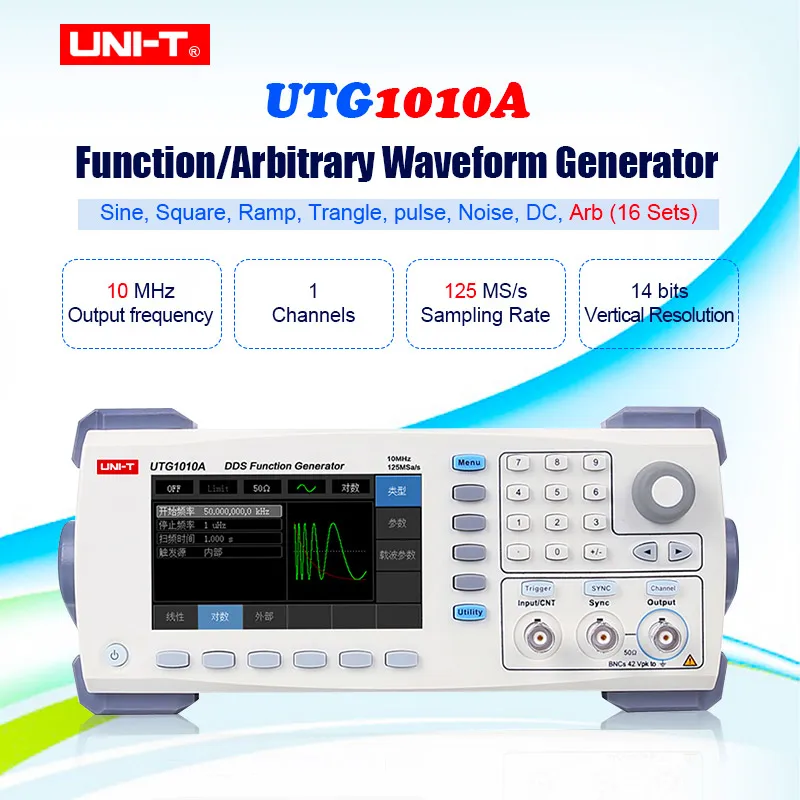 UNI T UTG1010A функция/генератор сигналов произвольной формы Генераторы один канал 10