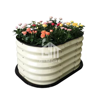 

Fast Assembly Outdoor Raised Garden Bed for plant growth / Round Raised Flower Bed