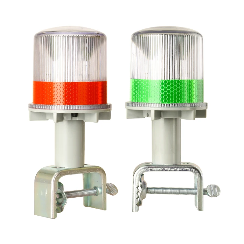 Solar Powered Marine LED Beacon Light Light Controlled Navigation Signal Sailing Warning Light With Portable Detachable bracket 5