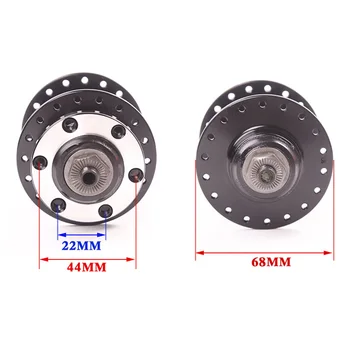 

Disc Brake Bike Rear Hub Quick Release Bicycle Hubs 32/36 Holes Black 1 set